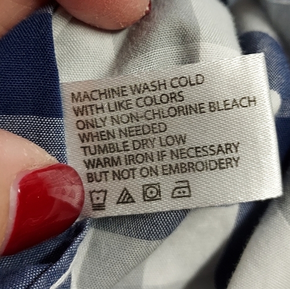 U.S.Polo XL Blue and grey plaid L/S Dress shirt - Picture 3 of 14